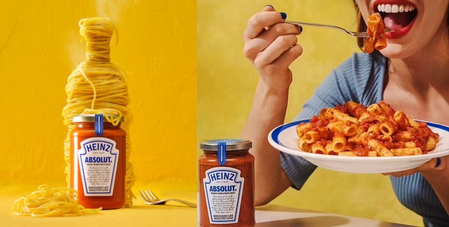 Соус, макароны, паста, Heinz, Absolut, еда, блюдо