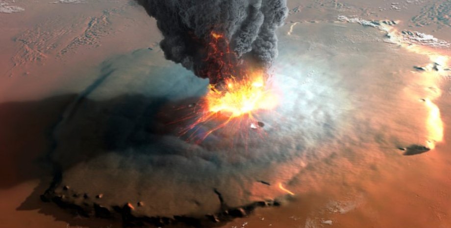 олим вулкан, вулкан на марсе