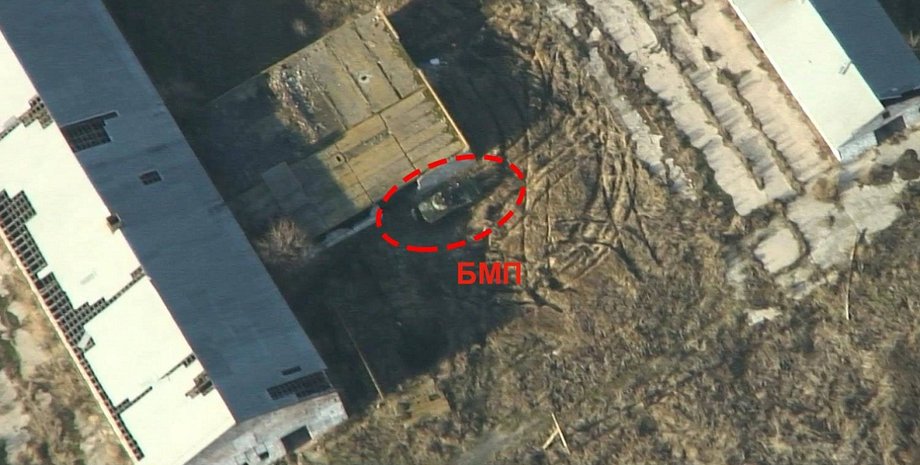 Боевики в Комнитерново / Фото: Пресс центр штаба АТО