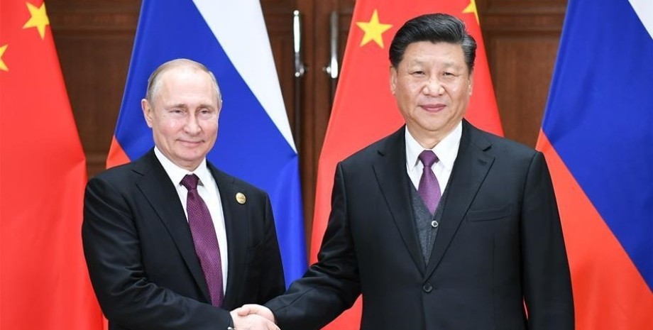 путін і сі цзіньпін, президент РФ Володимир Путін і лідер КНР Сі цзіньпін