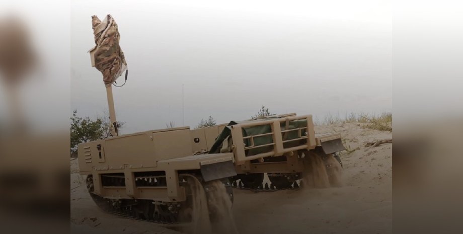 Наземный робот, дрон, ВСУ, Термит, фото