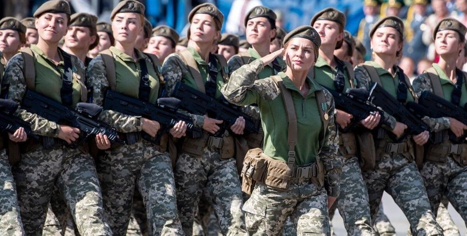 Минобороны, парад, женщины,