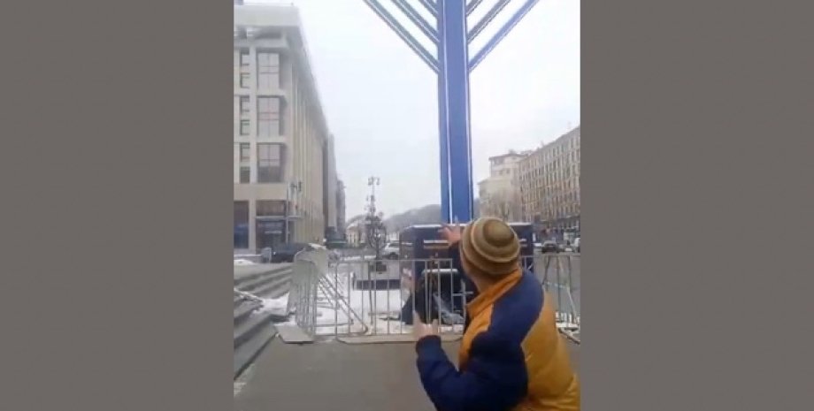 ханукия, Майдан Независимости, Киев, подозрение