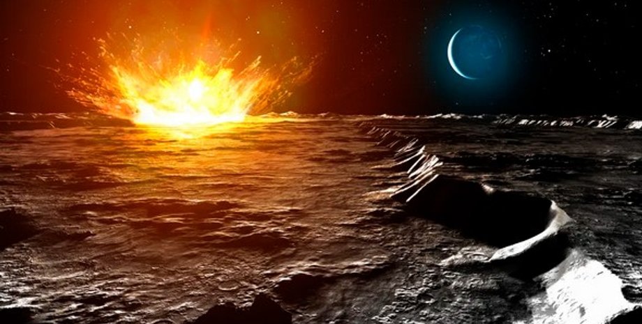 Удар астероїда 2024 YR4 Місяць