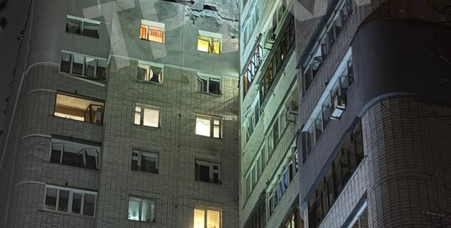 "Шахед" попал в дом в Киеве