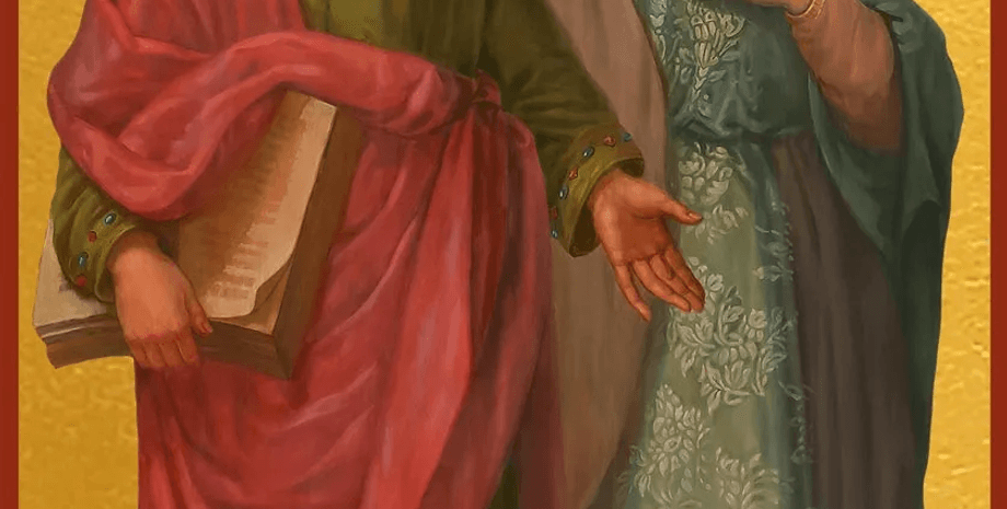 Изображение святых Симеона Богоприимца и Анны Пророчицы