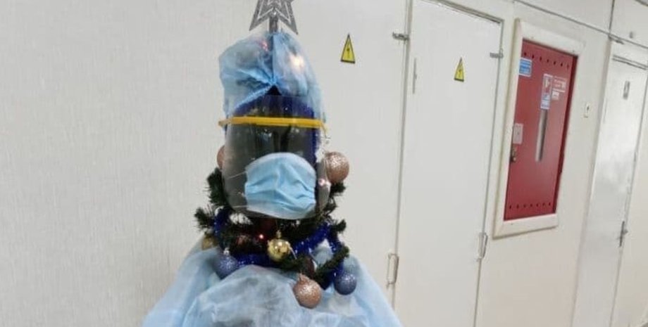 елка, коронавирус, больница