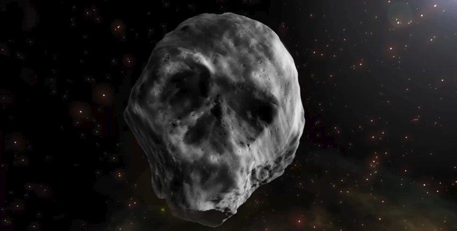 "Хэллоуинский" астероид в представлении художника. JOSÉ ANTONIO PEÑAS/SINC