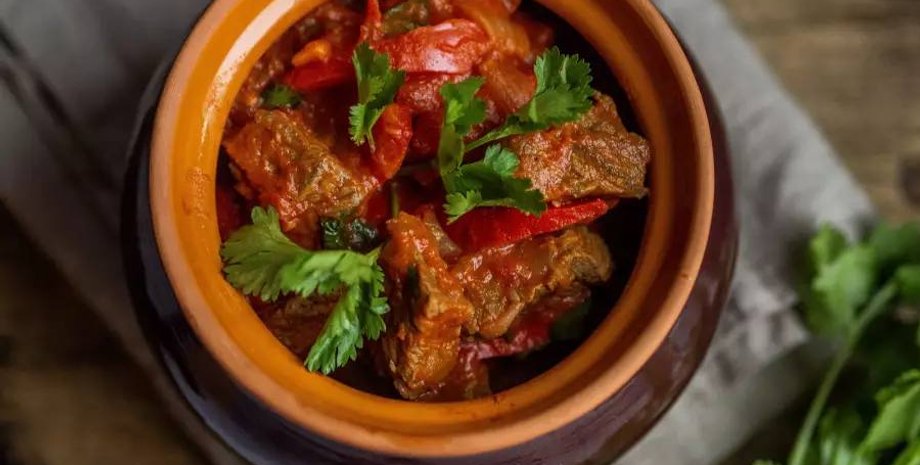 Чашушули, мясо, телятина