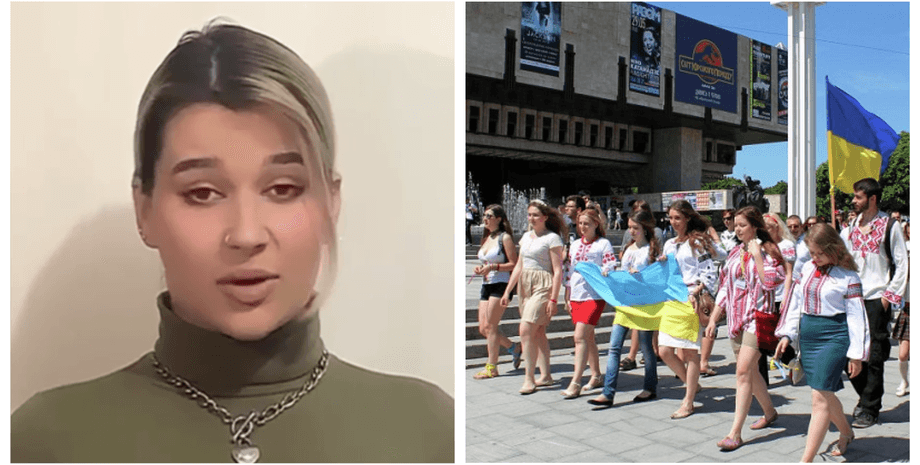 парад быдла, марш вышиванок, харьков, евгения бабкова, оскорбления, извинения, уволили с работы, харьковчанка