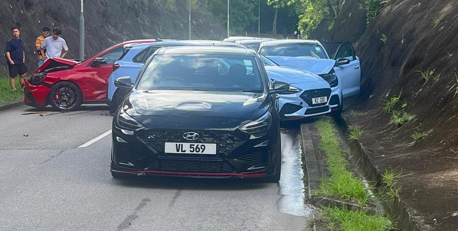 Hyundai i30 N, дтп хюндай, авария хюндай, Hyundai i30