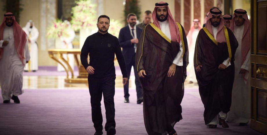 Владимир Зеленский и Мухаммад бин Салман Аль Сауд и Мухаммад бин Салман Аль Сауд Владимир Зеленский и Мухаммад бин Салман Аль Сауд и Мухаммад бин Салман Аль Сауд