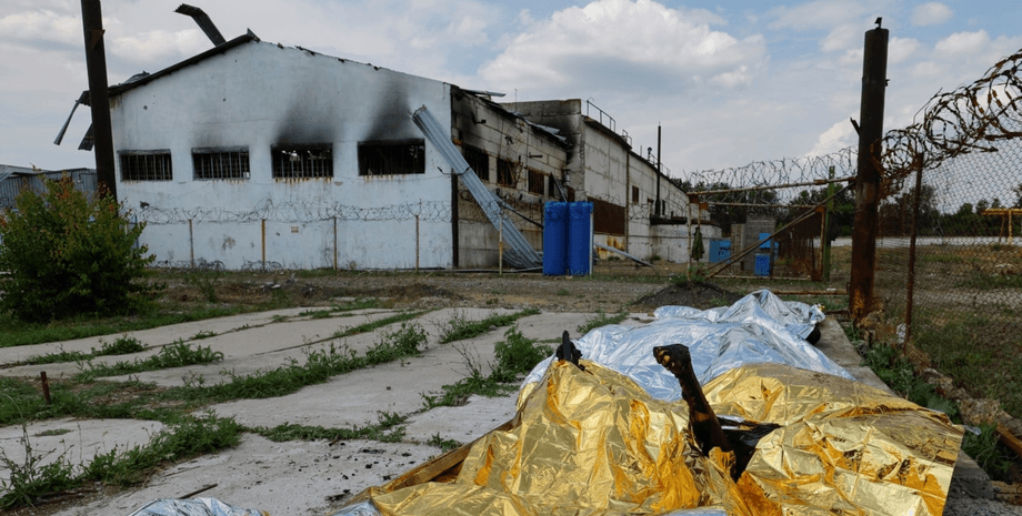 Колония в Еленовке после взрыва, Россия готова передать тела, погибшие в Еленовке, военные преступления, Дмитрий Лубинец