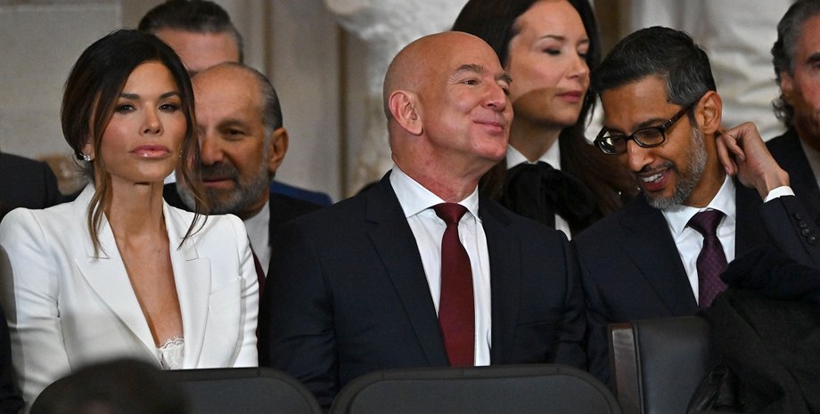 Лорен Санчес, Джефф Безос, инаугурация Трампа