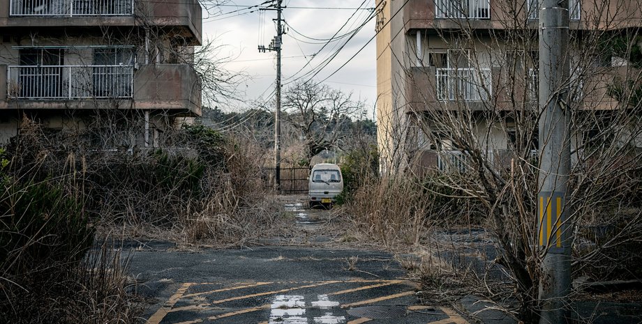 поселок Футаба, разрушения футаба
