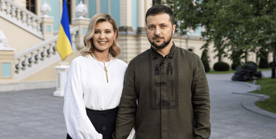 Олена і Володимир Зеленські Олена Зеленська, Володимир Зеленський, подружжя, Зеленські, президент України, перша леді України