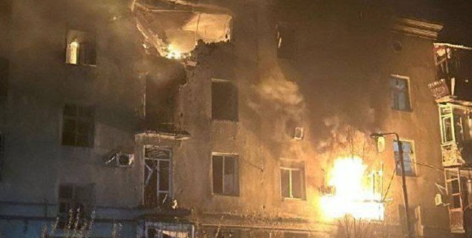 "Шахед" попал в жилой дом Краматорска "Шахед" попал в жилой дом Краматорска