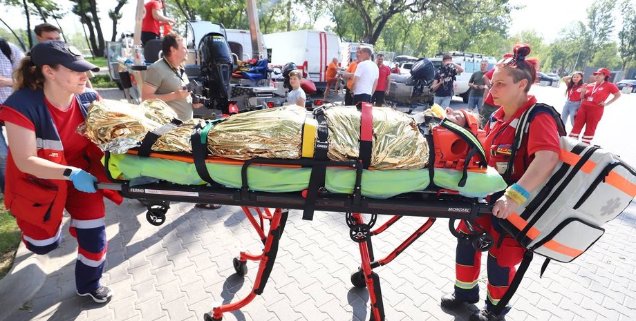 новости киева, киевская гэс, учения в киеве, оперативные службы