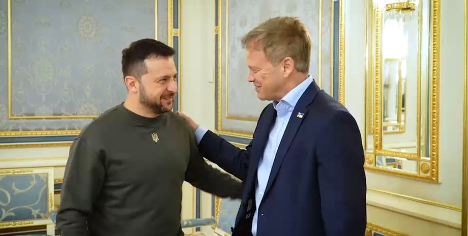 Владимир Зеленский, Грант Шаппс, Британия, помощь Украине, помощь Украине