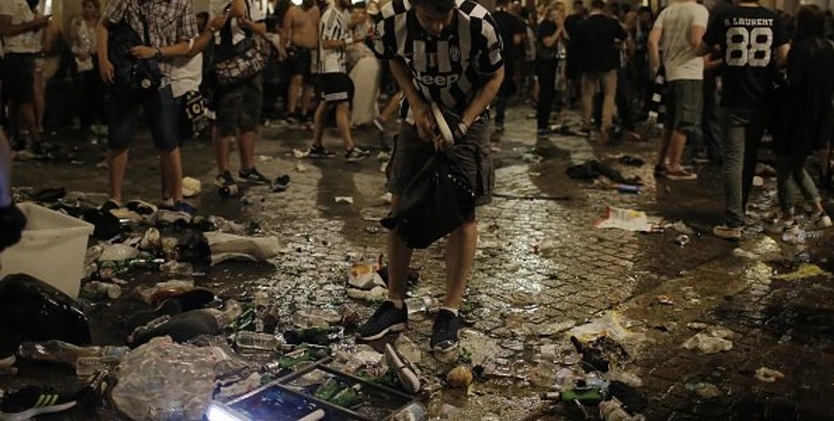 После давки в Турине / Фото: twitter.com/SkyTG24