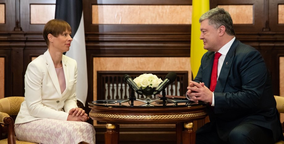 Керсти Кальюлайд и Петр Порошенко/Фото: twitter.com/poroshenko