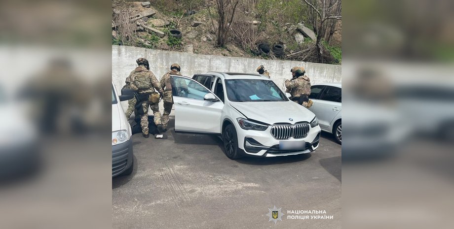 задержание подозреваемого, подозреваемый, полиция киев