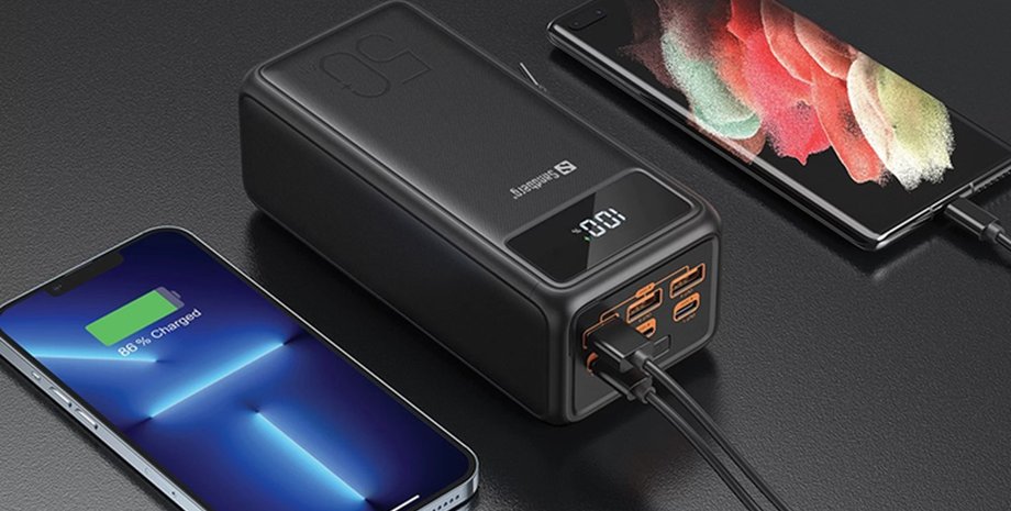 Sandberg 50000, повербанк, смартфоны