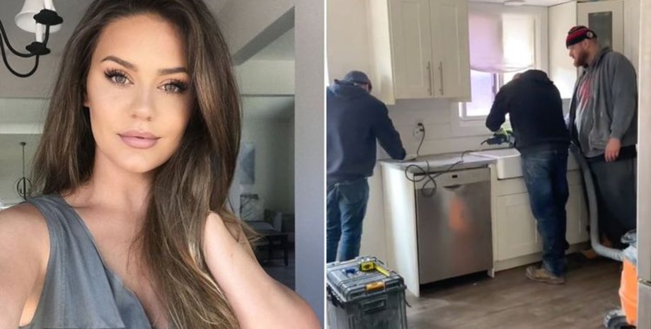 Строители ошиблись домом, ремонт на кухне, незапланированный ремонт, ошиблись домом, заплатила за ремонт, вирусный ролик