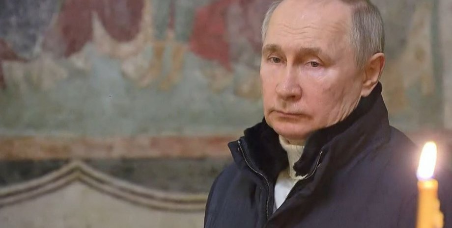 Володимир Путін, Різдво, храм, церква, богослужіння, служба, президент, РФ