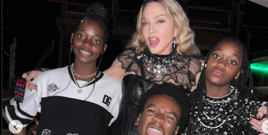 Мадонна с детьми, новый год, новый 2024 год, дети мадонны, лурдес леон, дочь мадонны, сын мадонны