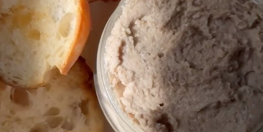 паштет, паштет с курицей и грибами, закуска, намазка