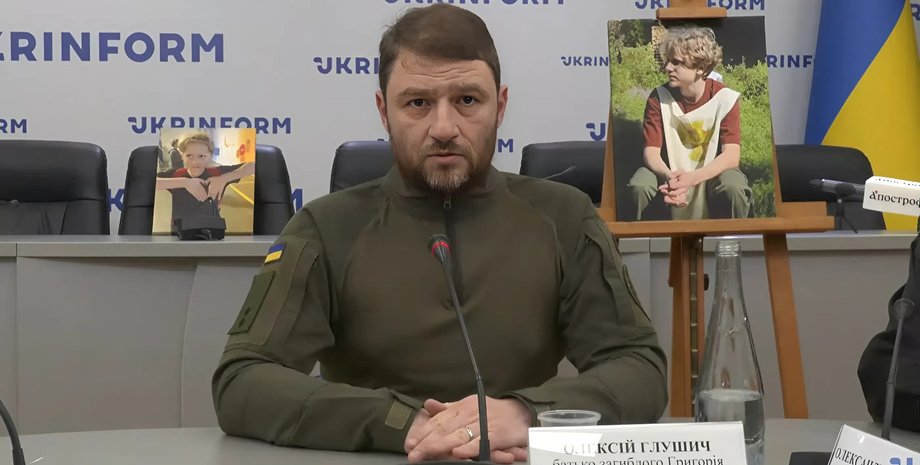 фото Олексія Глушича, батько 12-річного Григорія, який загинув  у ДТП на Караваєвих дачах