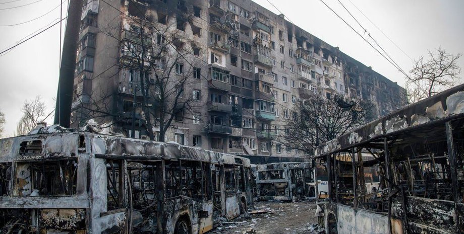 Разрушения в Мариуполе, фото