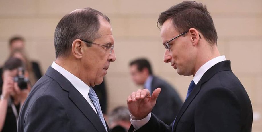Петер Сийярто и Сергей Лавров В Венгрии разгорелся скандал