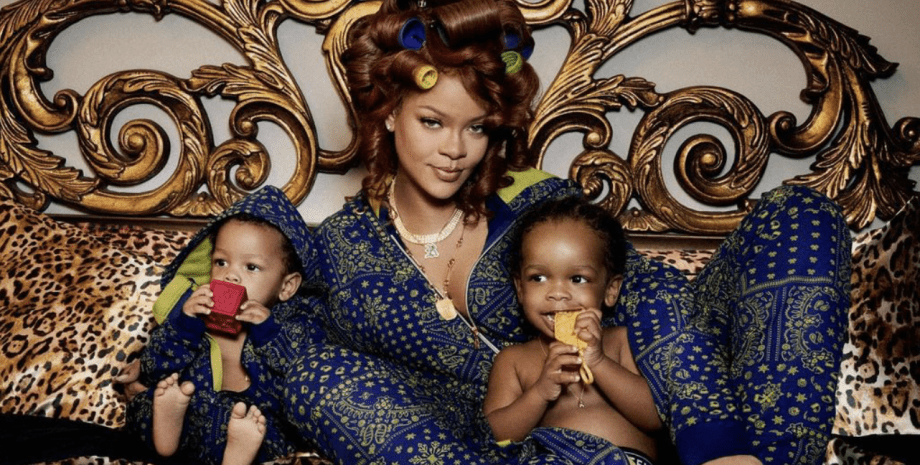 Рианна с сыновьями Рианна с сыновьями, сыновья рианны, дети рианны, A$AP Rocky, риот роуз, RZA, хэллоуин 2024, рианна личная жизнь