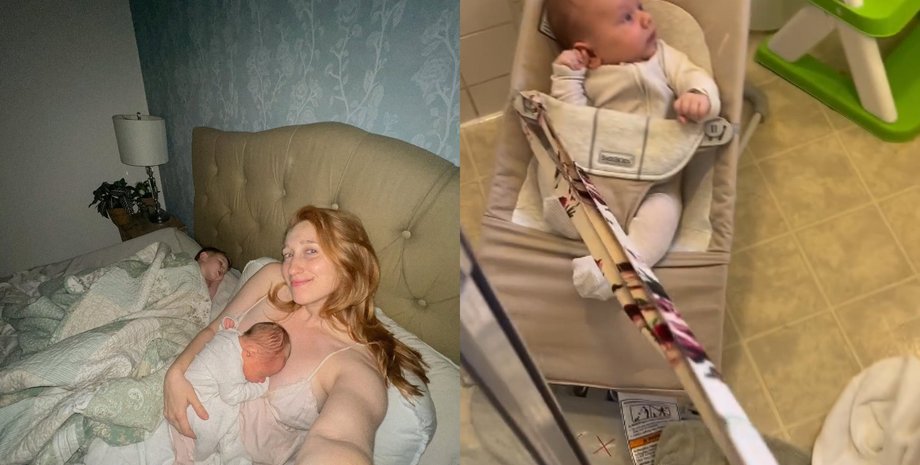 Мама с малышом пытается принять душ: на помощь пришел вирусный лайфхак