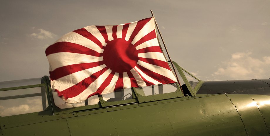 японський винищувач, Друга світова війна, японський прапор
