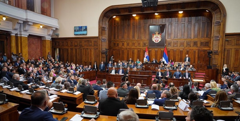 парламент Сербии, санкции против РФ, Сербия, Александр Вучич, антироссийские санкции, война РФ против Украины