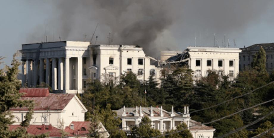 Взрыв в штабе Черноморского флота РФ Черноморский флот, РФ, Севастополь, Крым, война, фото