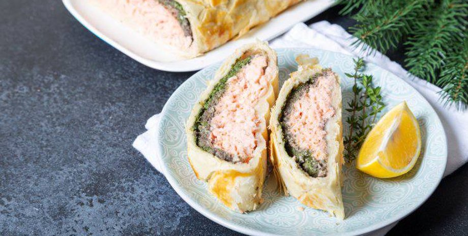 лосось, лосось в тесте