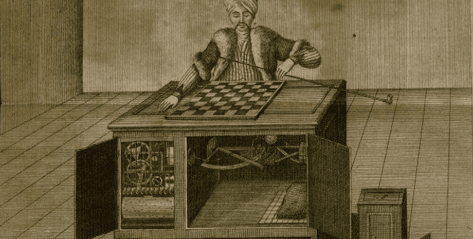 История, Вехи развития искусственного интеллекта в шахматах, Исторические роботы, Секреты шахматных машин, ИИ 18-го века, Шахматная партия Бенджамина Франклина, Шахматный матч Наполеона Бонапарта