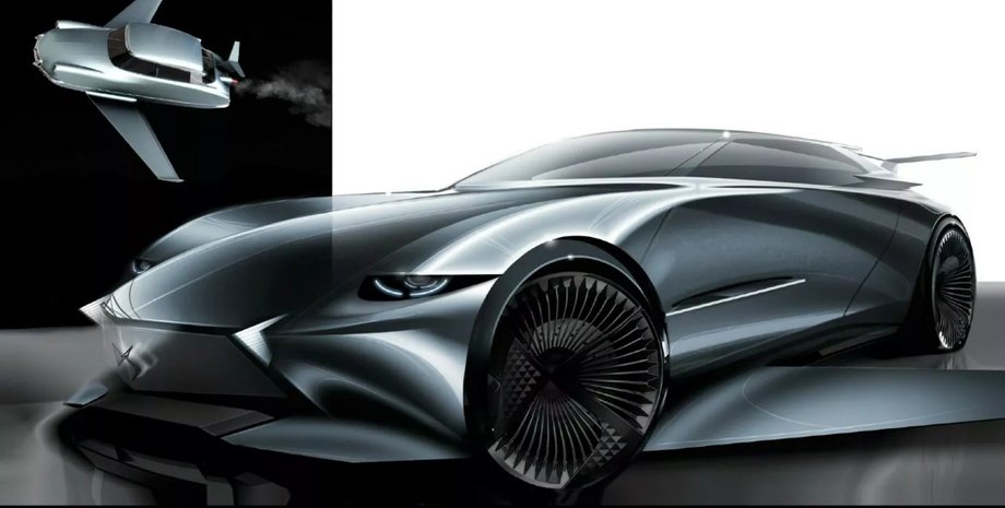 летающий автомобиль Фантомаса, авто Фантомаса, автомобиль Фантомаса, летающий автомобиль, Citroen DS, летающее авто