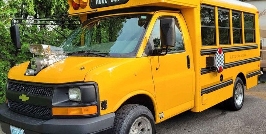 Автобус, Шкільний автобус, Chevrolet, Chevrolet Express, Тюнінг, Авто, Автомобілі, США, Продаж, Фото