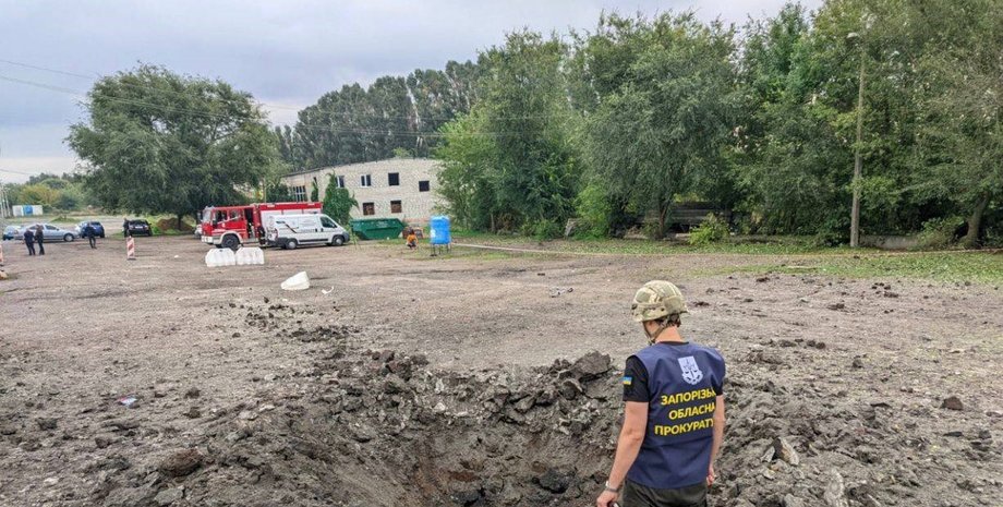 запорожье обстрел