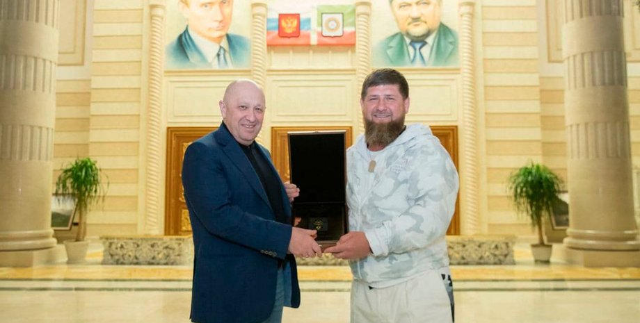 Евгений Пригожин и Рамзан Кадыров, россия, вагнеровцы, кадыровцы