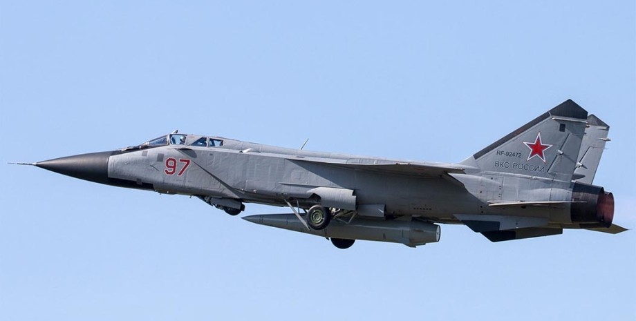 Ракета "Кинжал", истребитель, МиГ-31К, российская авиация, ракетное вооружение
