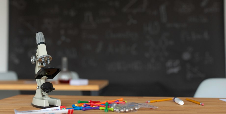 школа, клас, кабінет, мікроскоп