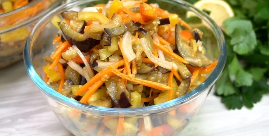 Мега вкусно! Салат из грибов с баклажанами по–корейски на зиму. Такого вы точно не ели