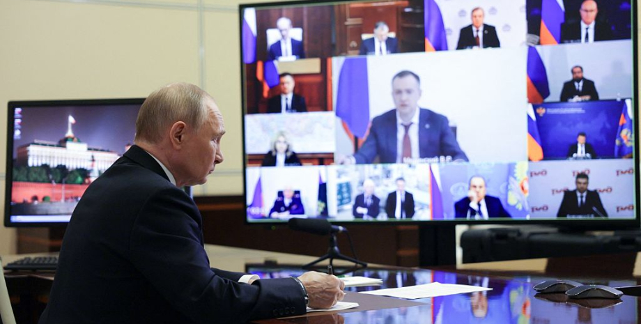 Владимир Путин на совещании с правительством Владимир Путин