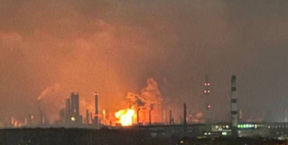 пожежа на НПЗ у Рязані